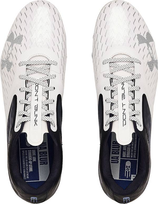 アンダーアーマー メンズ サッカー スパイク Under Armour Men's Blur Lux MC Football Cleats - Navy/White_3