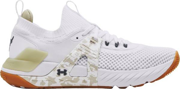 アンダーアーマー メンズ トレーニングシューズ Under Armour Men's Project Rock 4 Training Shoes - White/Camo