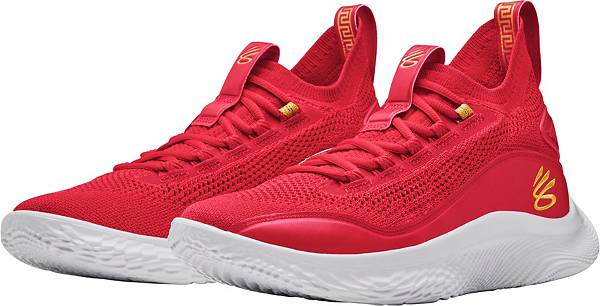 アンダーアーマー メンズ バッシュ Under Armour Curry Flow 8 - Red_4