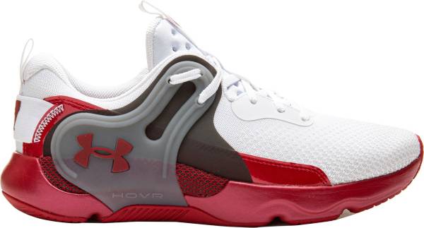アンダーアーマー メンズ トレーニングシューズ Under Armour Men's HOVR Apex 3 Wisconsin Training Shoes - White/Cardinal