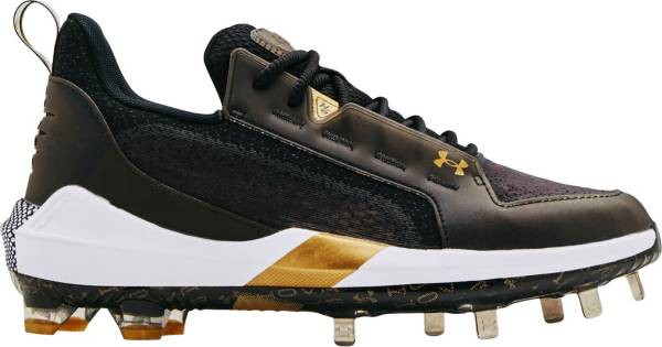 アンダーアーマー メンズ 野球 スパイク Under Armour Men's Harper 6 Metal Baseball Cleats - Black/White