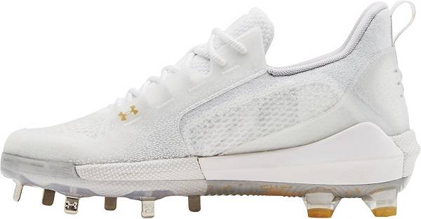 アンダーアーマー メンズ 野球 スパイク Under Armour Men's Harper 6 Metal Baseball Cleats - White/Grey