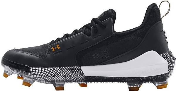 アンダーアーマー メンズ 野球 スパイク Under Armour Men's Harper 6 Elite TPU Baseball Cleats - Black/Black
