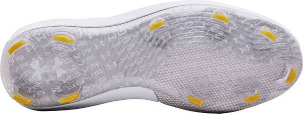 アンダーアーマー メンズ 野球 スパイク Under Armour Men's Harper 6 Elite TPU Baseball Cleats - White/Grey