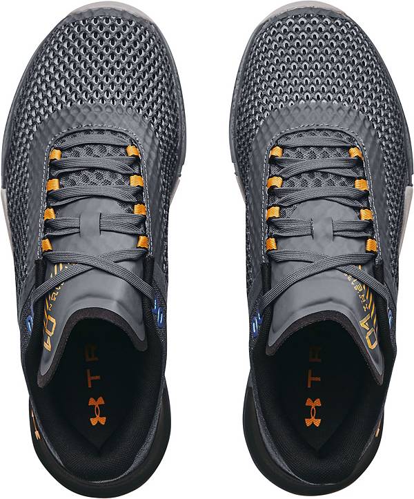 アンダーアーマー メンズ トレーニングシューズ Under Armour Men's TriBase Reign 4 Shoes - Grey/Black/Gold