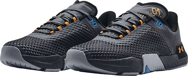 アンダーアーマー メンズ トレーニングシューズ Under Armour Men's TriBase Reign 4 Shoes - Grey/Black/Gold
