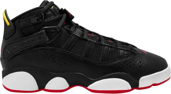 ナイキ キッズ バッシュ Jordan Kids' Grade School Six Rings Basketball Shoes - Black/Red/Yellow