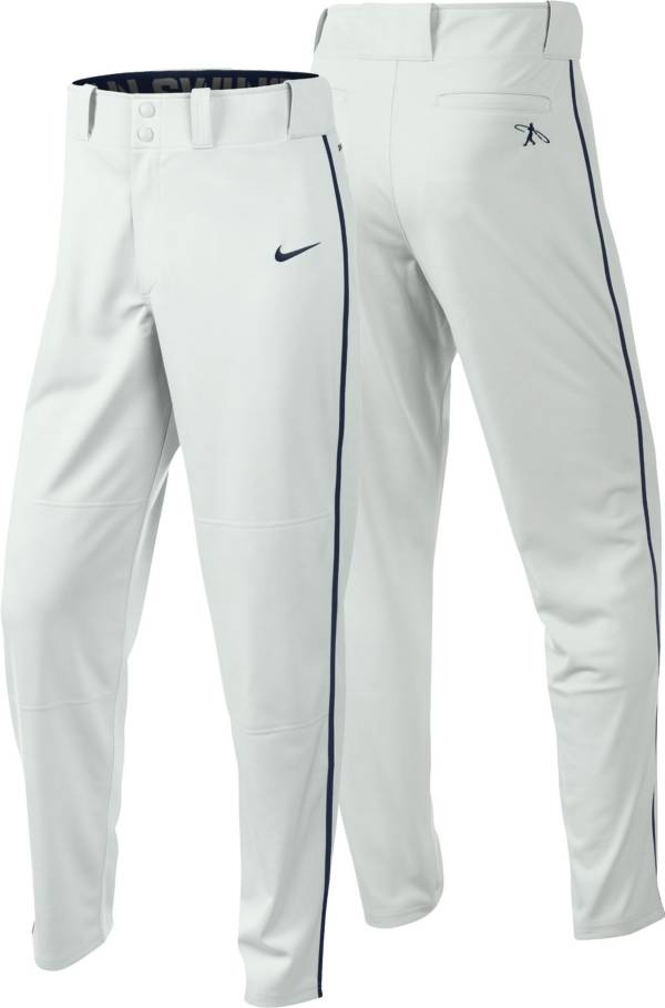 ナイキ メンズ 野球 パンツ Nike Men's Swingman Dri-FIT Piped Baseball Pants - White/Navyの通販は