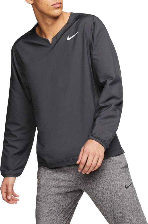 ナイキ メンズ 野球 パーカー Nike Men's Long-Sleeve Baseball Pullover Jacket - Anthracite