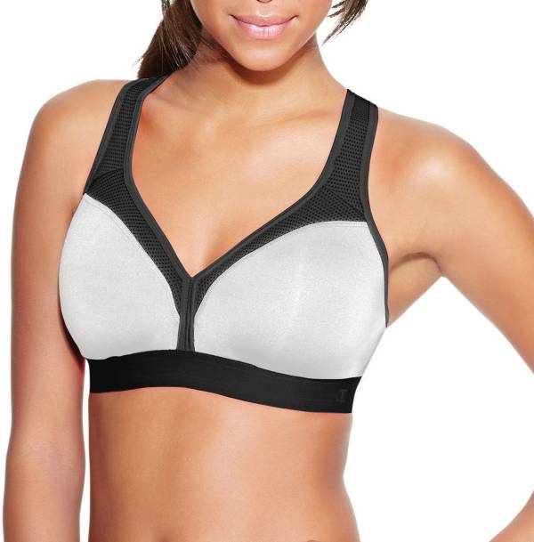 チャンピオン レディース スポーツブラ Champion Women's Curvy Sports Bra - White/Black