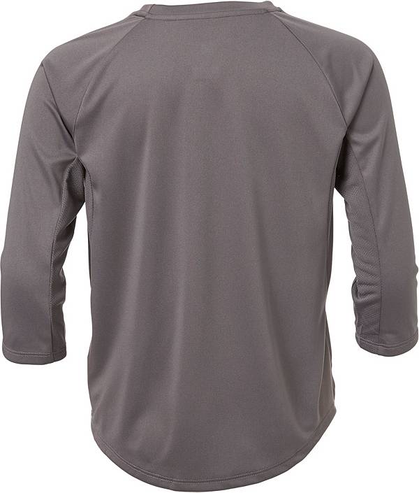 アディダス キッズ 野球 アンダーシャツ adidas Boys' Triple Stripe 3/4 Sleeve Tech Baseball Practice Shirt - Grey_1