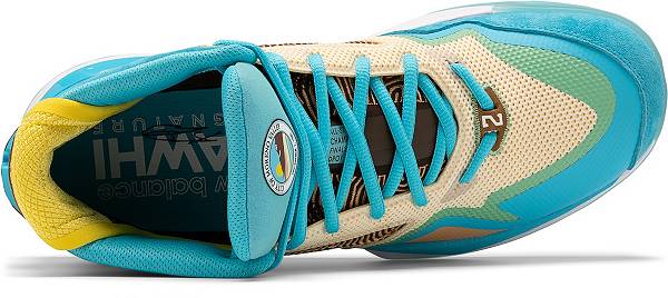 ニューバランス メンズ バッシュ New Balance Kawhi - Blue/White/Yellow_3