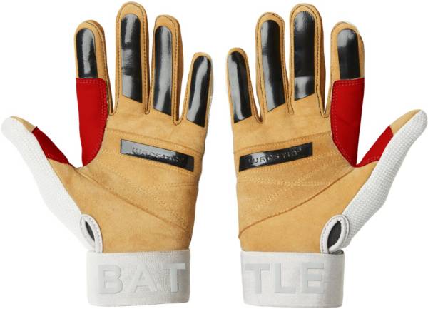 ウォースティック キッズ バッティンググローブ Warstic Youth Workman3 Batting Gloves - Red/White/Blue
