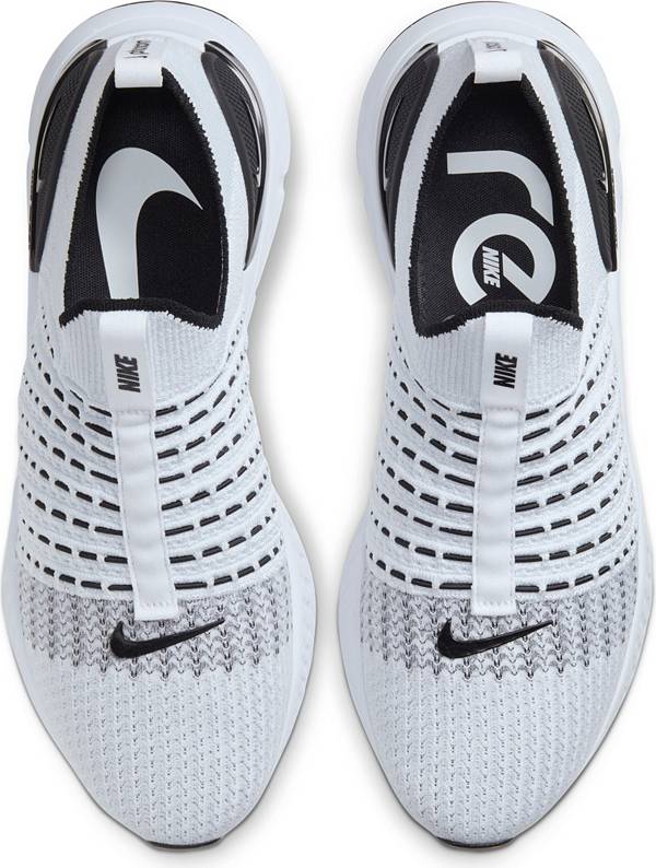 ナイキ メンズ リアクト ファントムラン フライニット２ ランニングシューズ Nike Men's React Phantom Run Flyknit 2 Running Shoes - White/Black_3