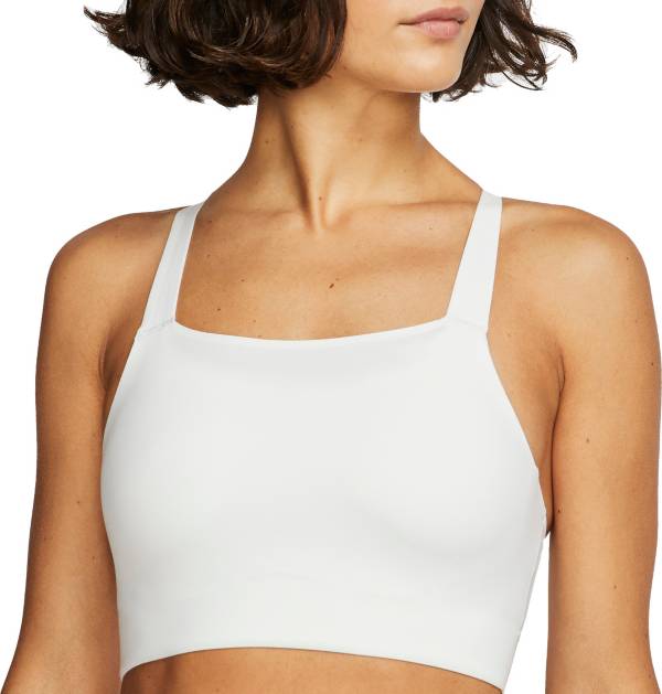 ナイキ レディース スポーツブラ Nike Women's Swoosh Luxe Medium Support Sports Bra - Summit White