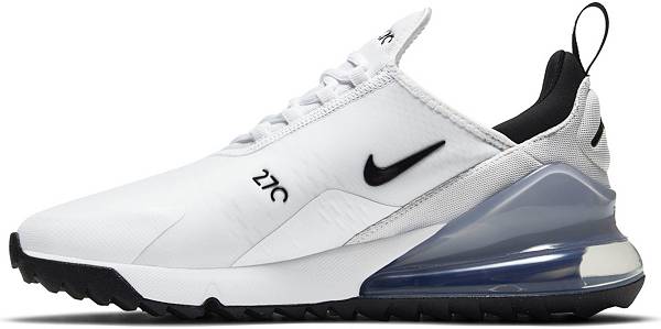 ナイキ メンズ ゴルフシューズ Nike Men's Air Max 270 G Golf Shoes - White/Black