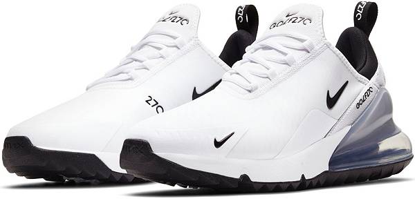 ナイキ メンズ ゴルフシューズ Nike Men's Air Max 270 G Golf Shoes - White/Black