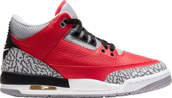 ジョーダン キッズ バッシュ Jordan Retro 3 GS スニーカー Fire Red/Cement Grey/Black