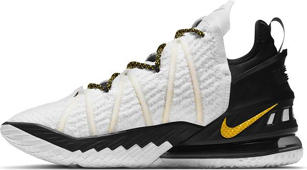 ナイキ メンズ バッシュ Nike Lebron 18 - White/Black/Amarillo_2