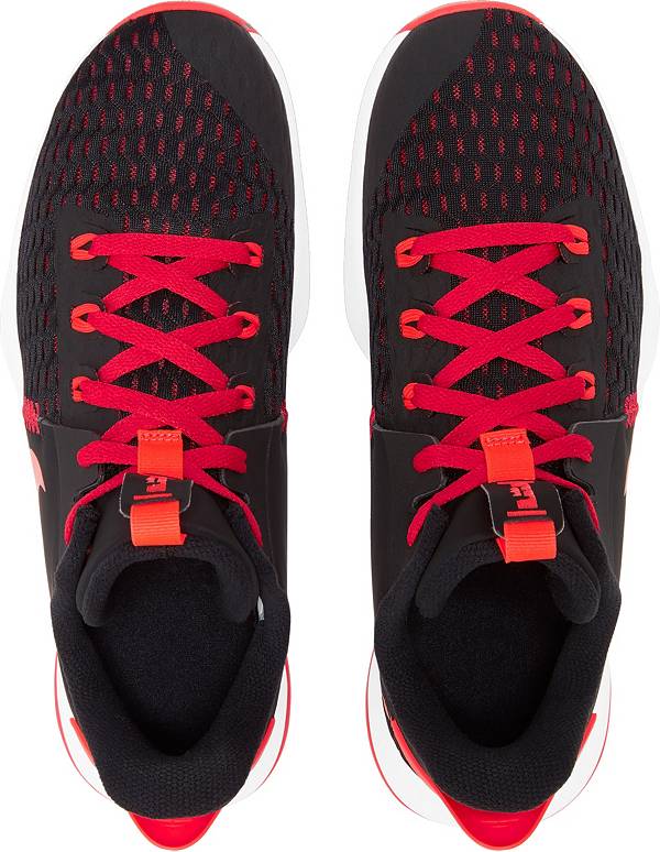 ナイキ メンズ バッシュ Nike LeBron Witness 5 - Blk/Brt Crmsn/Uni Red_3