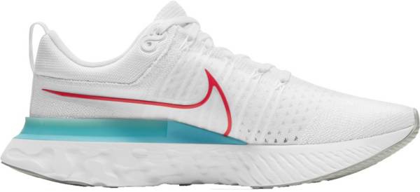 ナイキ メンズ ランニングシューズ Nike Men's React Infinity Run Flyknit 2 Running Shoes - White/Chile Red