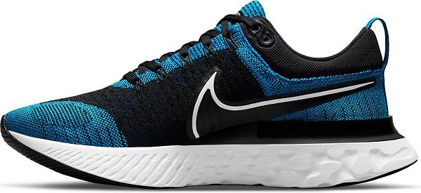 ナイキ メンズ ランニングシューズ Nike Men's React Infinity Run Flyknit 2 Running Shoes　- Black/Blue_2