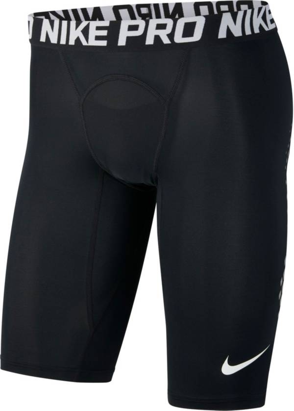 ナイキ メンズ 野球 タイツ Nike Men's Baseball Sliding Shorts - Black/Wolf Grey/White