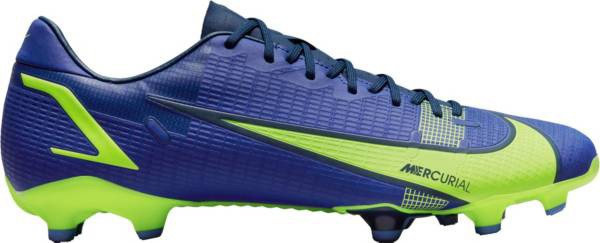 ナイキ メンズ マーキュリアル ヴェイパー１４ サッカー スパイク Nike Mercurial Vapor 14 Academy FG Soccer Cleats - Blue/Volt