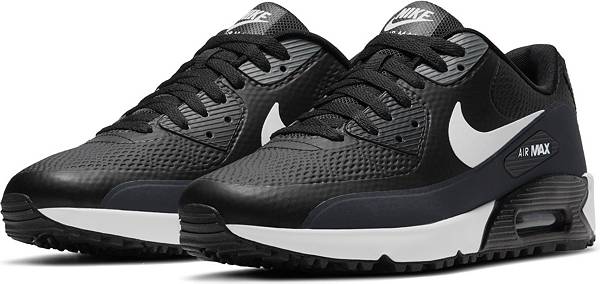 ナイキ メンズ ゴルフシューズ Nike Men's Air Max 90 G Golf Shoes - Black/White