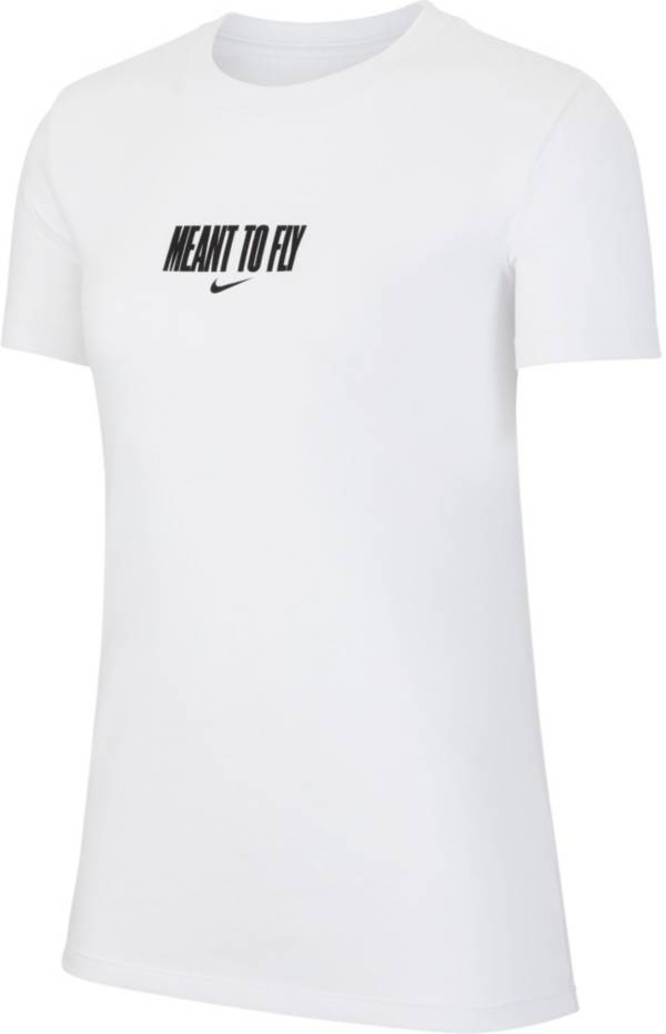 ナイキ レディース バスケットボール Tシャツ Nike Women's Dri-FIT Meant to Fly Basketball T-Shirt - White