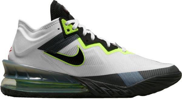 ナイキ メンズ バッシュ Nike Lebron 18 Low Basketball Shoes - White/Black/Grey