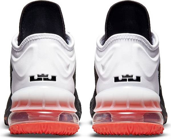 ナイキ メンズ バッシュ Nike LeBron 18 Low Basketball Shoes - Black/White/Crimson