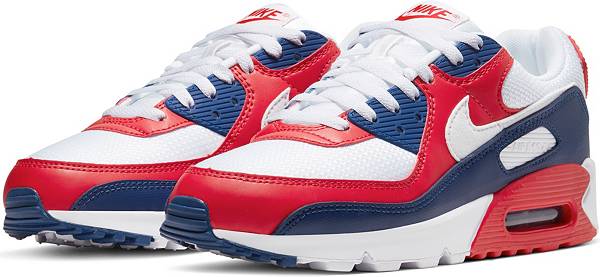 ナイキ メンズ エアマックス９０ Nike Air Max 90 "USA" スニーカー White/White/Deep /University Red