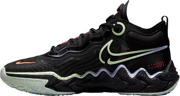 ナイキ メンズ バッシュ Nike Air Zoom G.T. Run Basketball Shoes - Black/Hyper Crimson