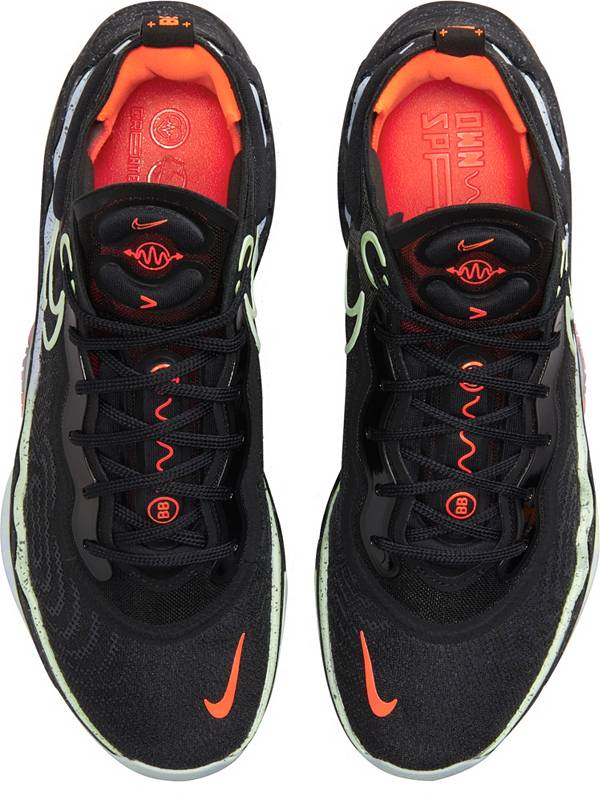 ナイキ メンズ バッシュ Nike Air Zoom G.T. Run Basketball Shoes - Black/Hyper Crimson