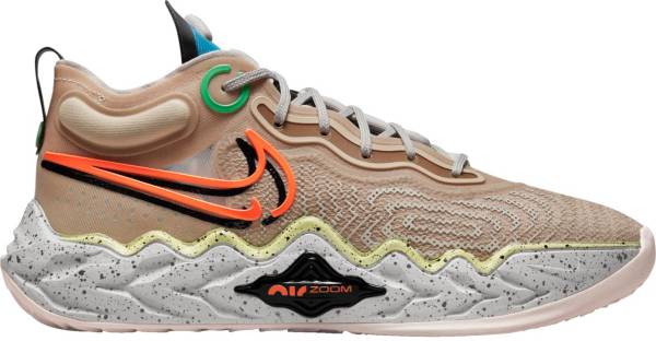 ナイキ メンズ バッシュ Nike Air Zoom G.T. Run Basketball Shoes - Tan/Blue/Green