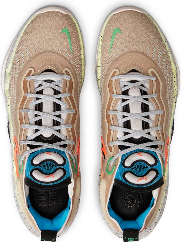 ナイキ メンズ バッシュ Nike Air Zoom G.T. Run Basketball Shoes - Tan/Blue/Green