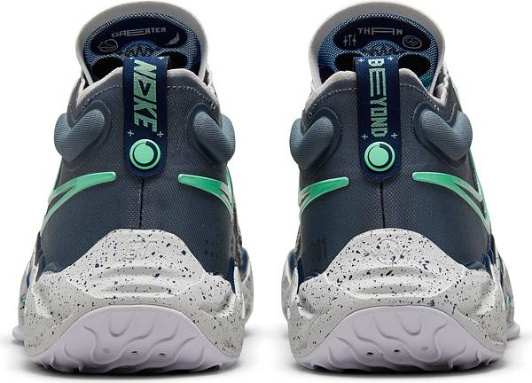 ナイキ メンズ バッシュ Nike Air Zoom G.T. Run Basketball Shoes - Grey/Green/Blue