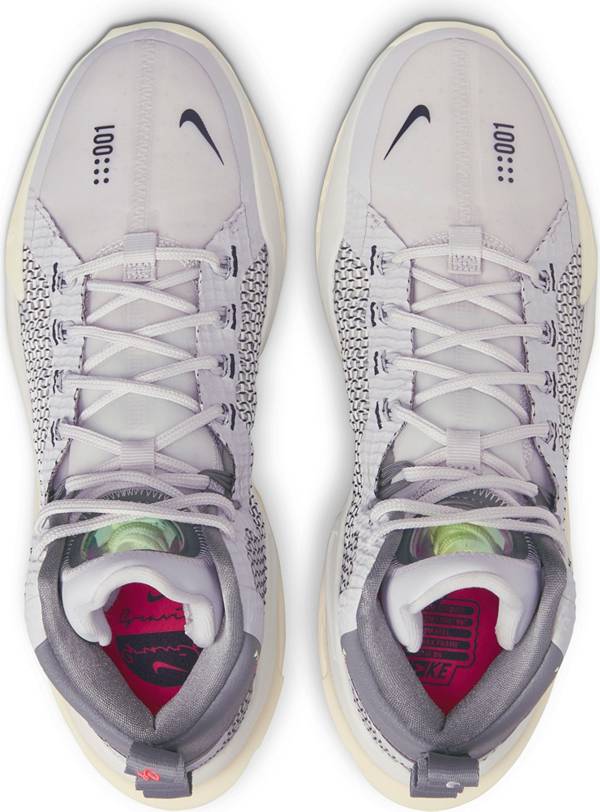 ナイキ メンズ バッシュ Nike Air Zoom G.T. Jump Basketball Shoes - Dark Grey/Yellow/Pink