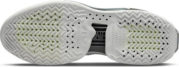 ナイキ メンズ バッシュ Nike Air Zoom G.T. Jump Basketball Shoes - White/Grey/Blue