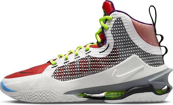 ナイキ メンズ バッシュ Nike Air Zoom G.T. Jump Basketball Shoes - White/Grey/Blue