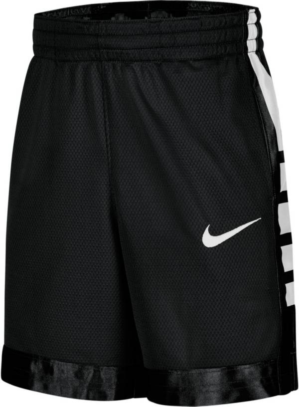 ナイキ キッズ ショートパンツ Nike Boys' Dri-FIT Elite Basketball Shorts - Black/White