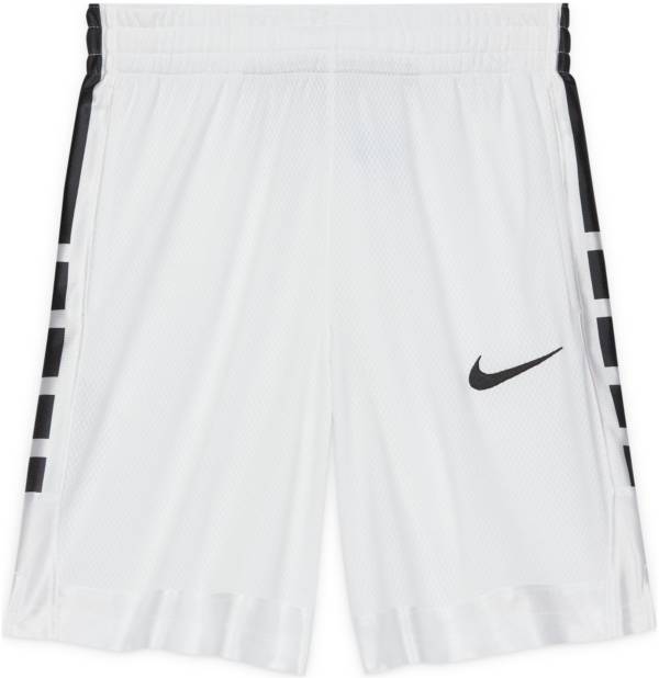 ナイキ キッズ ショートパンツ Nike Boys' Dri-FIT Elite Basketball Shorts - White/Black