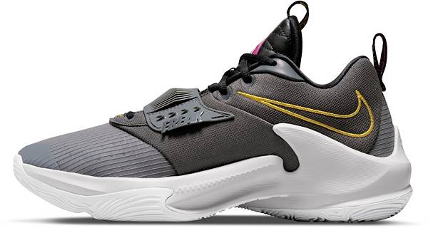 ナイキ メンズ バッシュ Nike Zoom Freak 3 Basketball Shoes - Grey/Black/White