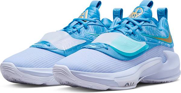 ナイキ メンズ バッシュ Nike Zoom Freak 3 Basketball Shoes - Blue/Gold