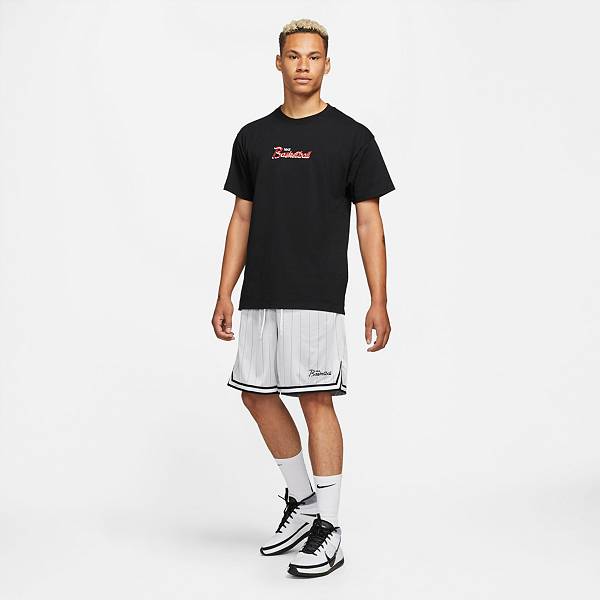 ナイキ メンズ バスケットボール ショートパンツ Nike Men's Dri-FIT DNA Basketball Shorts - White/Black_1