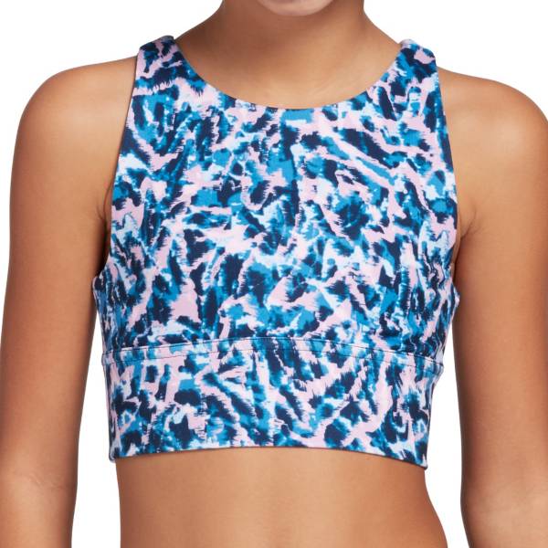 ディックス キッズ スポーツブラ DSG Girls' Printed High Neck Bra - Zig Zag Purpleの通販は 7,150円