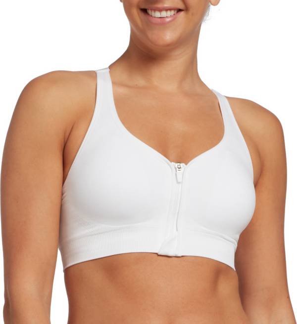 コロンビア レディース スポーツブラ DSG Women's Seamless Front Zip Sports Bra - Pure White