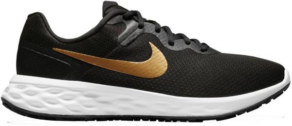 ナイキ メンズ ランニングシューズ Nike Men's Revolution 6 Next Nature Running Shoes - Black/Gold