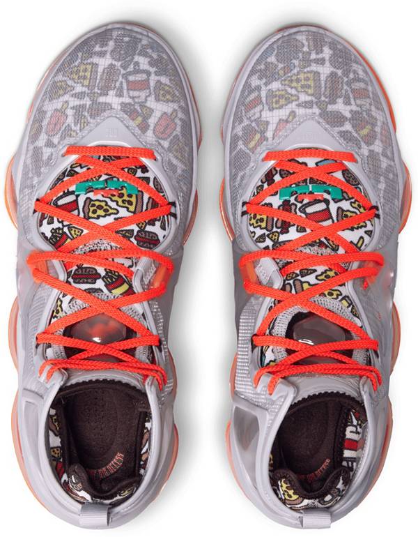 ナイキ メンズ バッシュ Nike LeBron 19 Basketball Shoes - White/Orange/Aurora Green ナイキ メンズ バッシュ Nike LeBron 19 Basketball Shoes - White